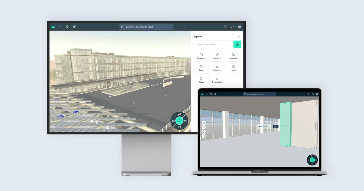 The Qonic app displayed on desktop