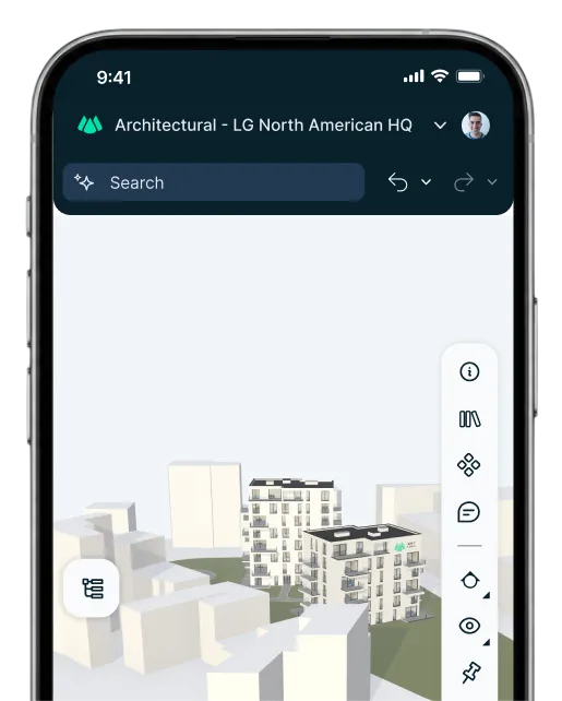 The same Qonic project open on a phone